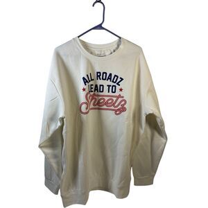 All Roads Lead to Sheetz White Sweatshirt xl oversized